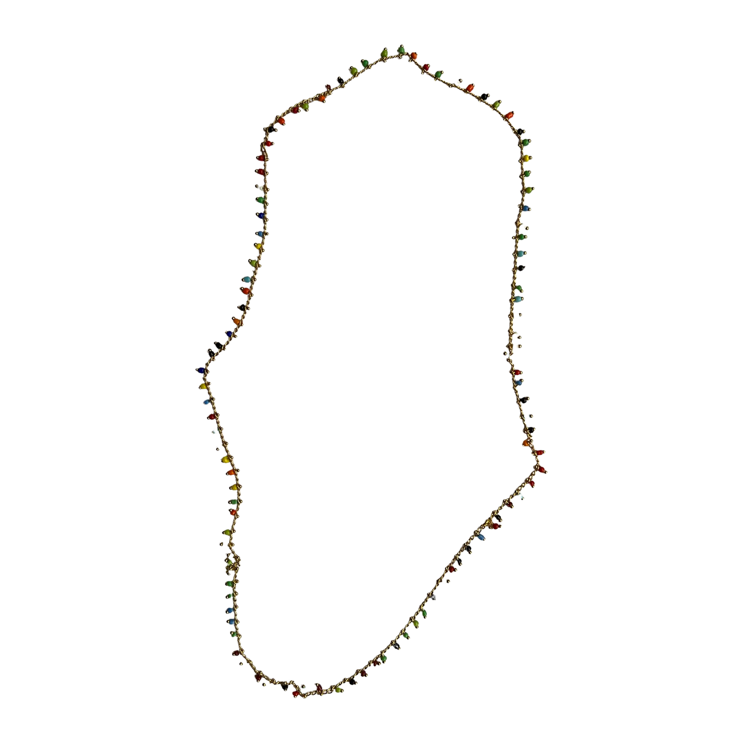 WW Gold plated necklace with beads