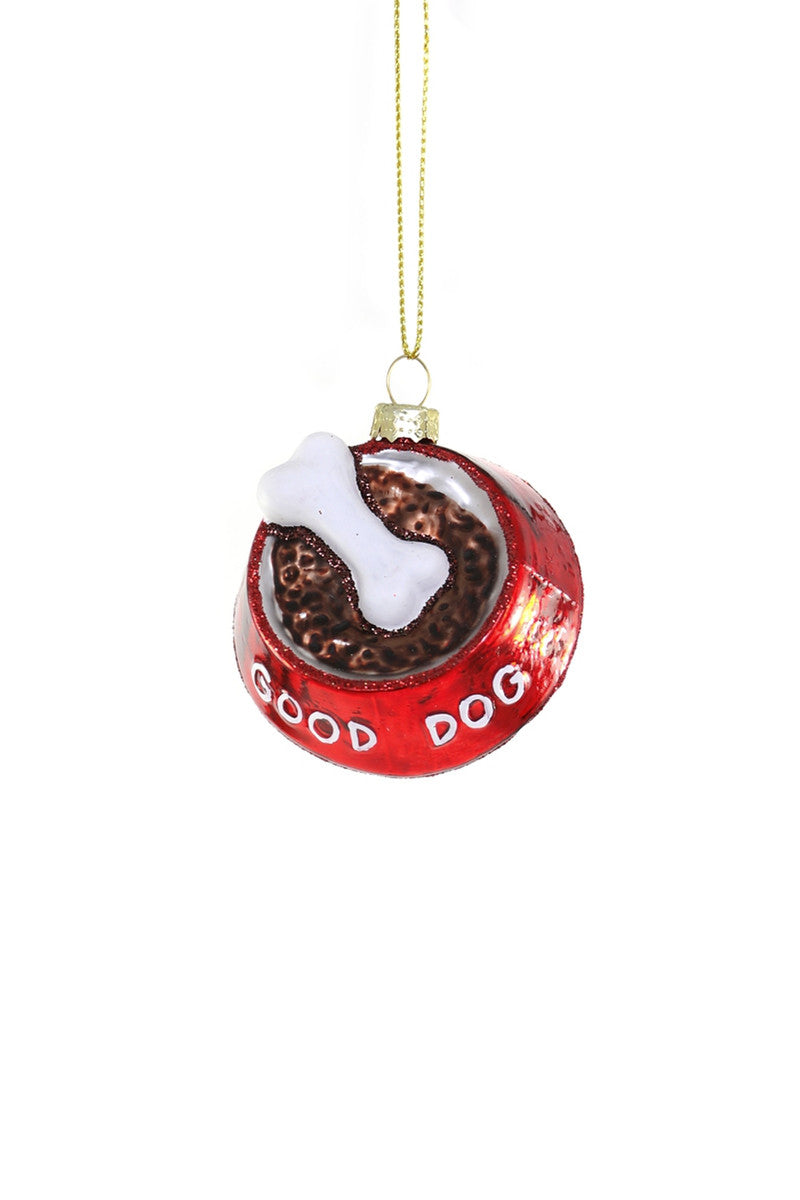 Tree Ornament Good Dog Food Bowl