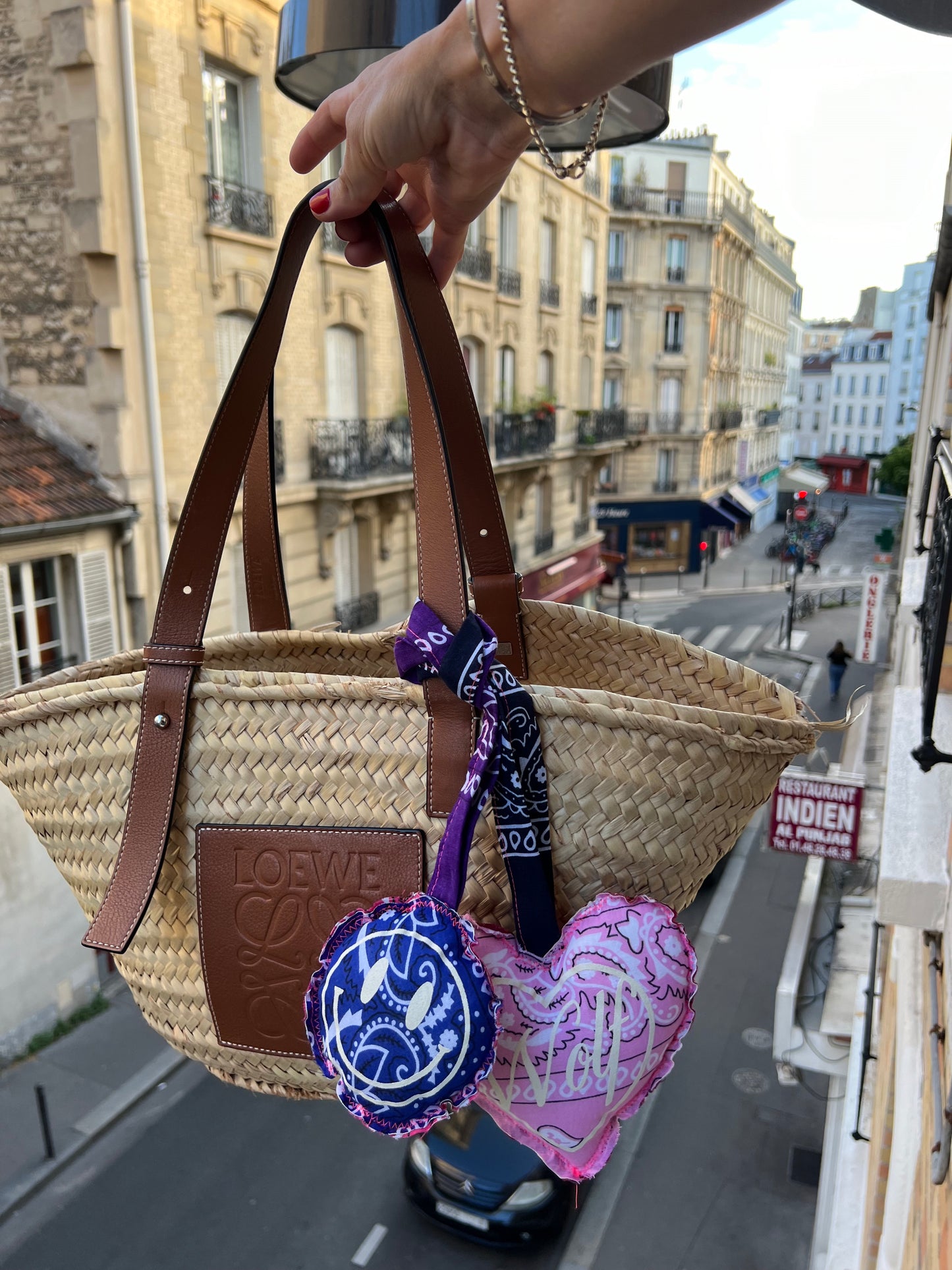Bandana LOVE keycharm blue