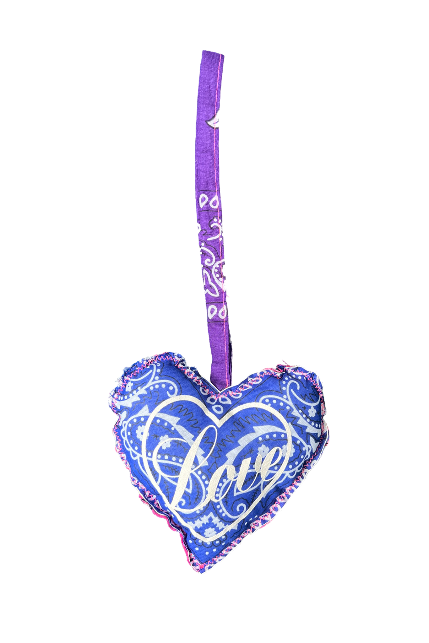 Bandana LOVE keycharm blue