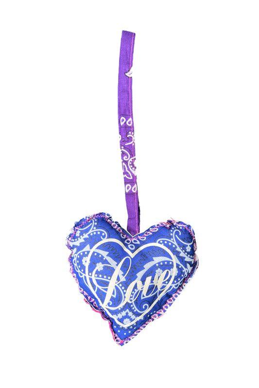 Bandana LOVE keycharm blue