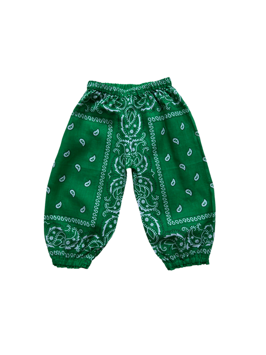 Bobi Bandana Pants Green