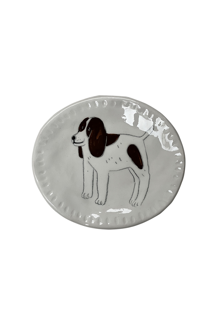 Gemma Orkin Ceramic Tray Basset Hound Small
