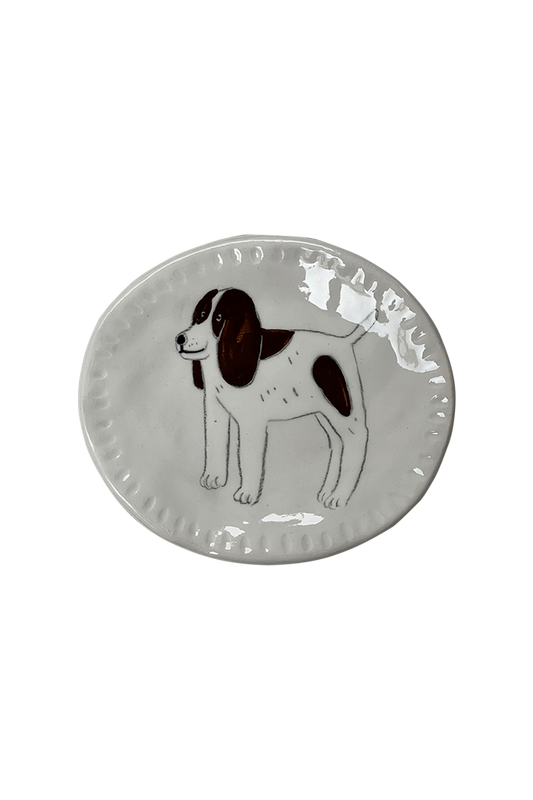 Gemma Orkin Ceramic Tray Basset Hound Small
