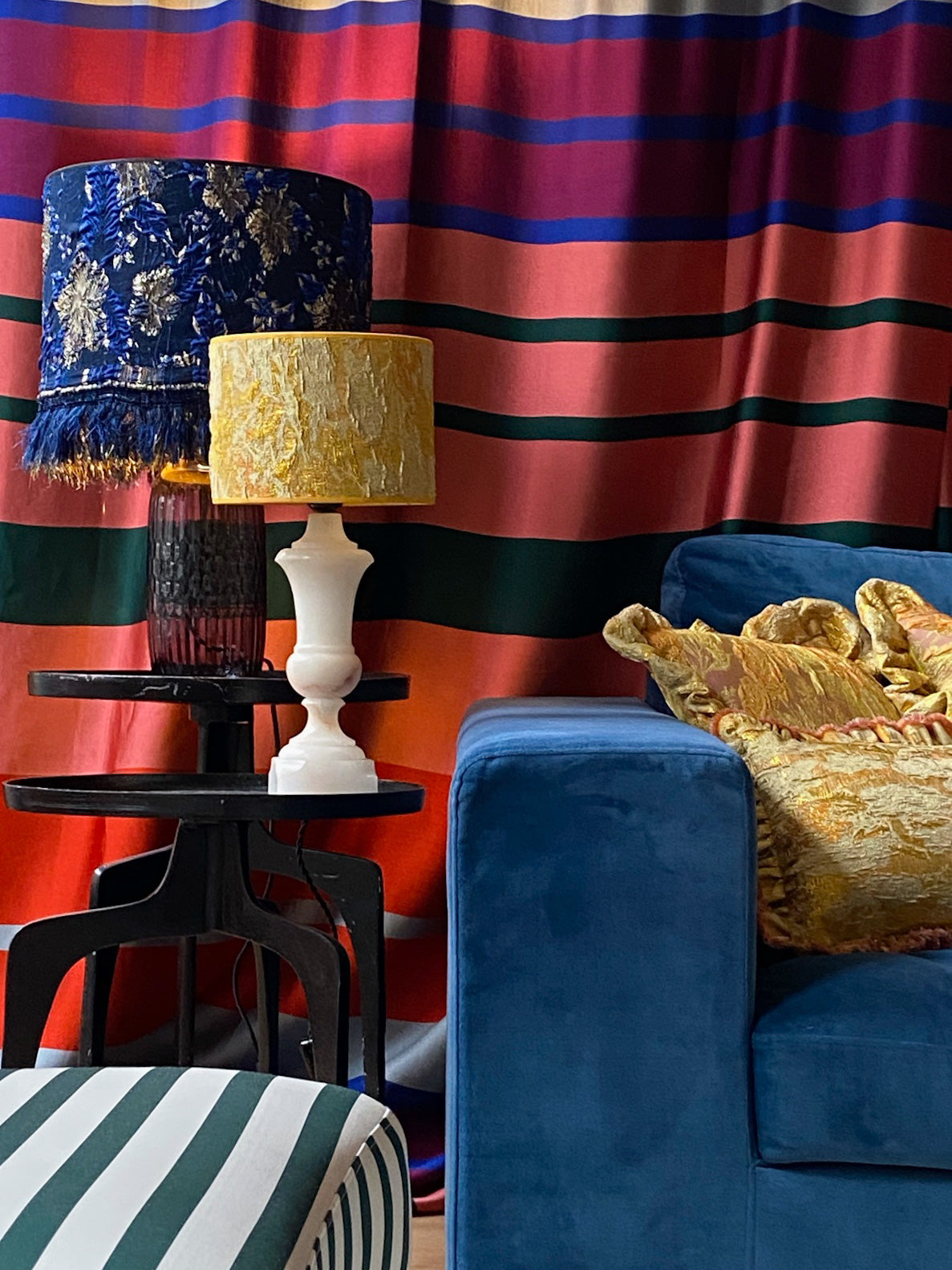 Lampshade Red Stars S