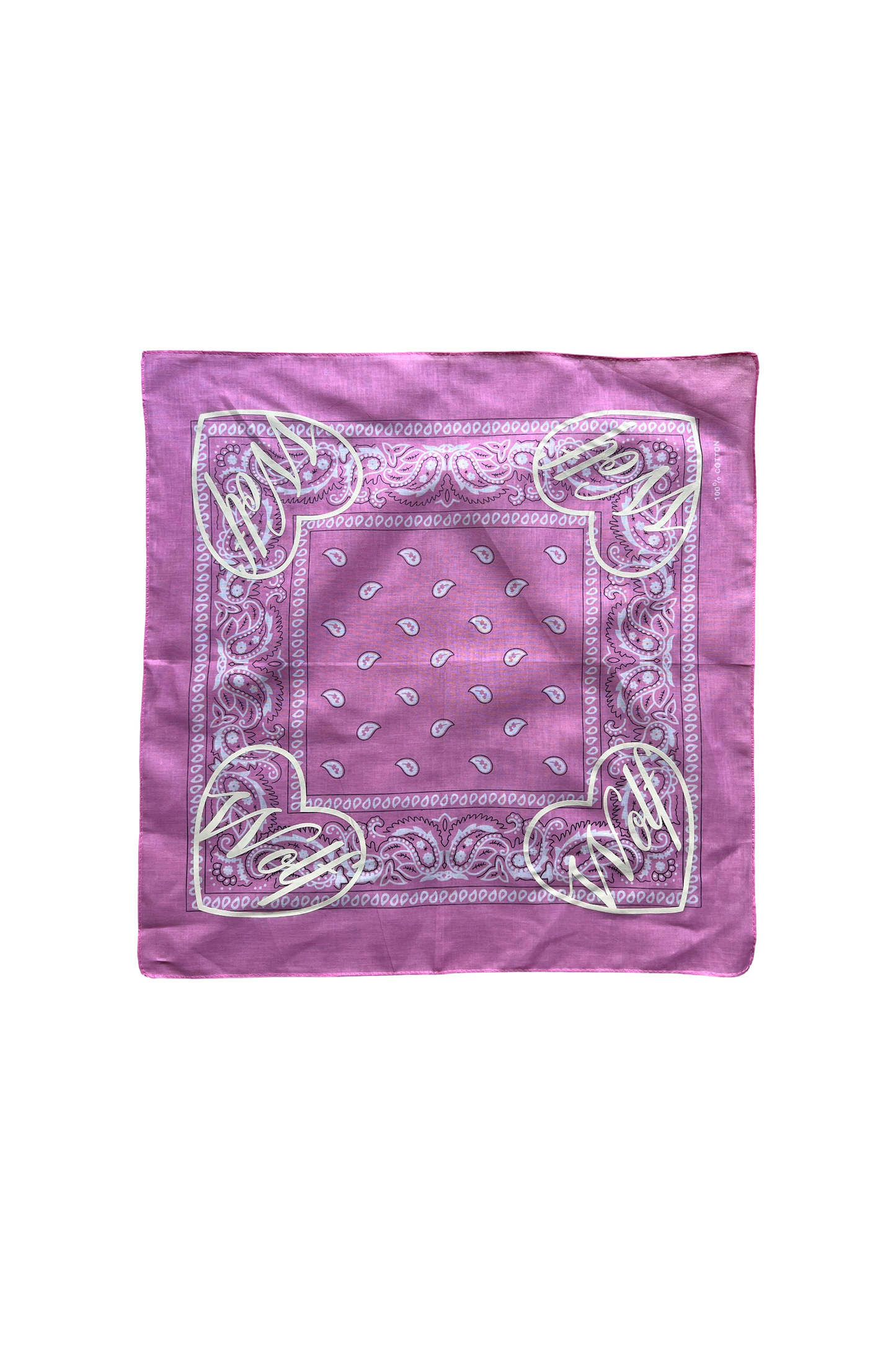 Bandana LOVE soft pink