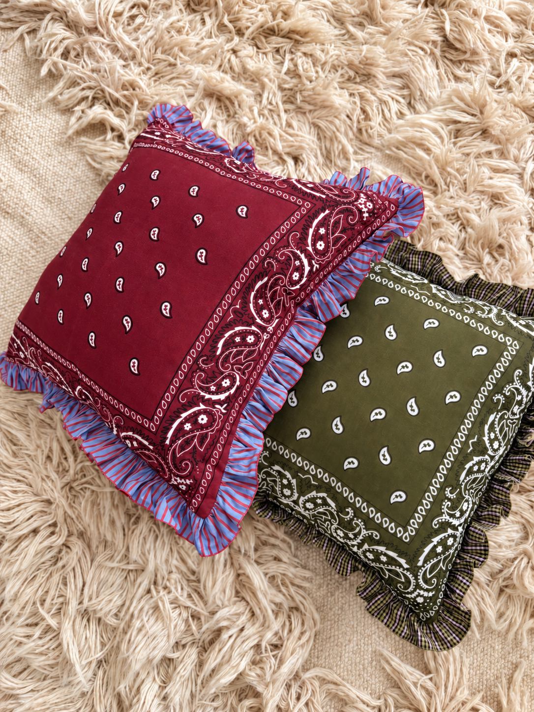 Bandana Cushion Brown