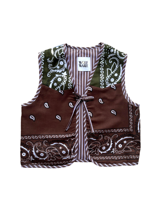 Bibi Bandana Gilet Brown