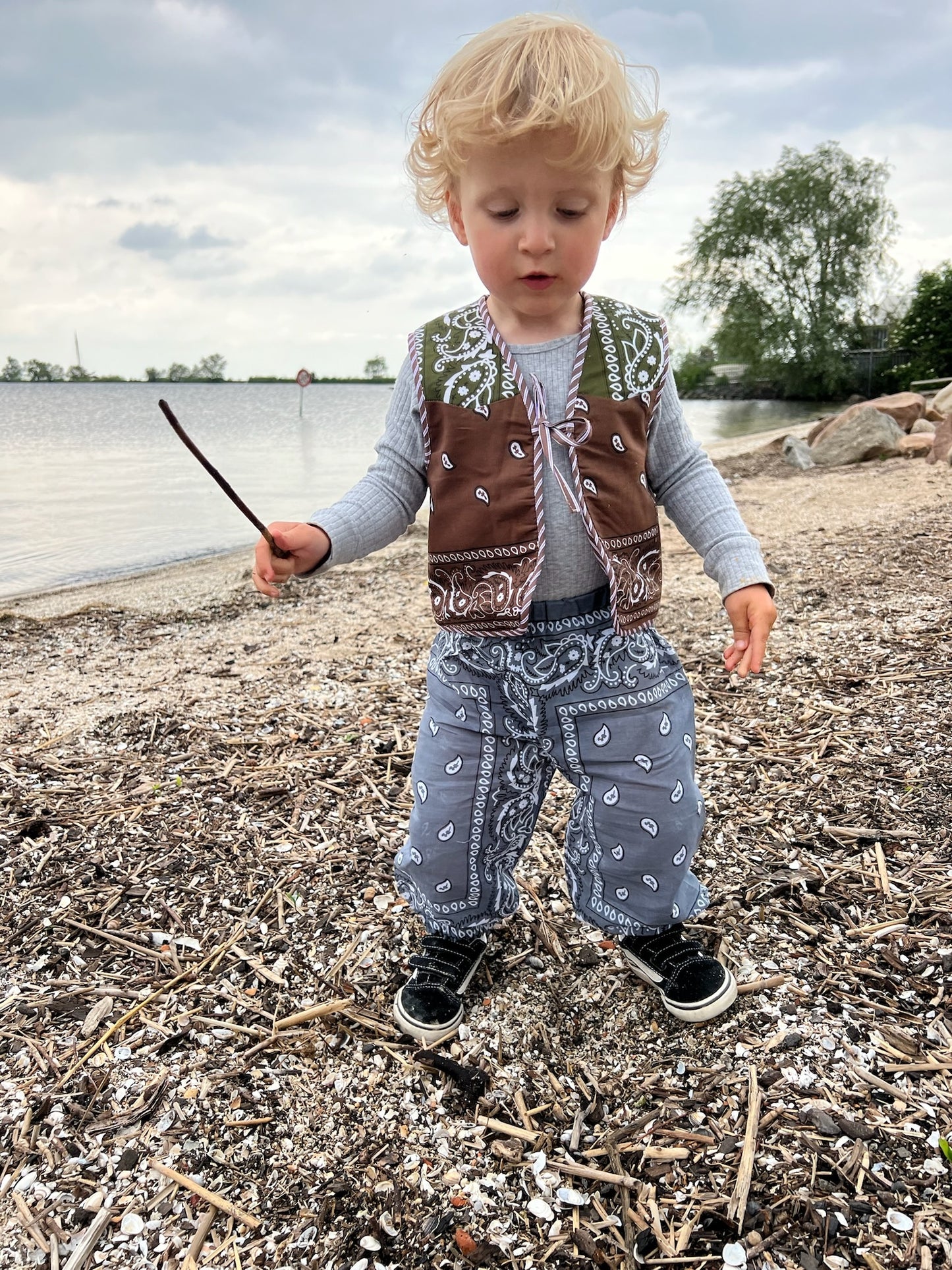 Bibi Bandana Gilet Brown