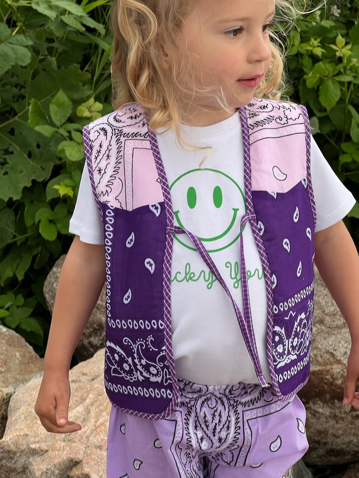 Bibi Bandana Gilet Purple