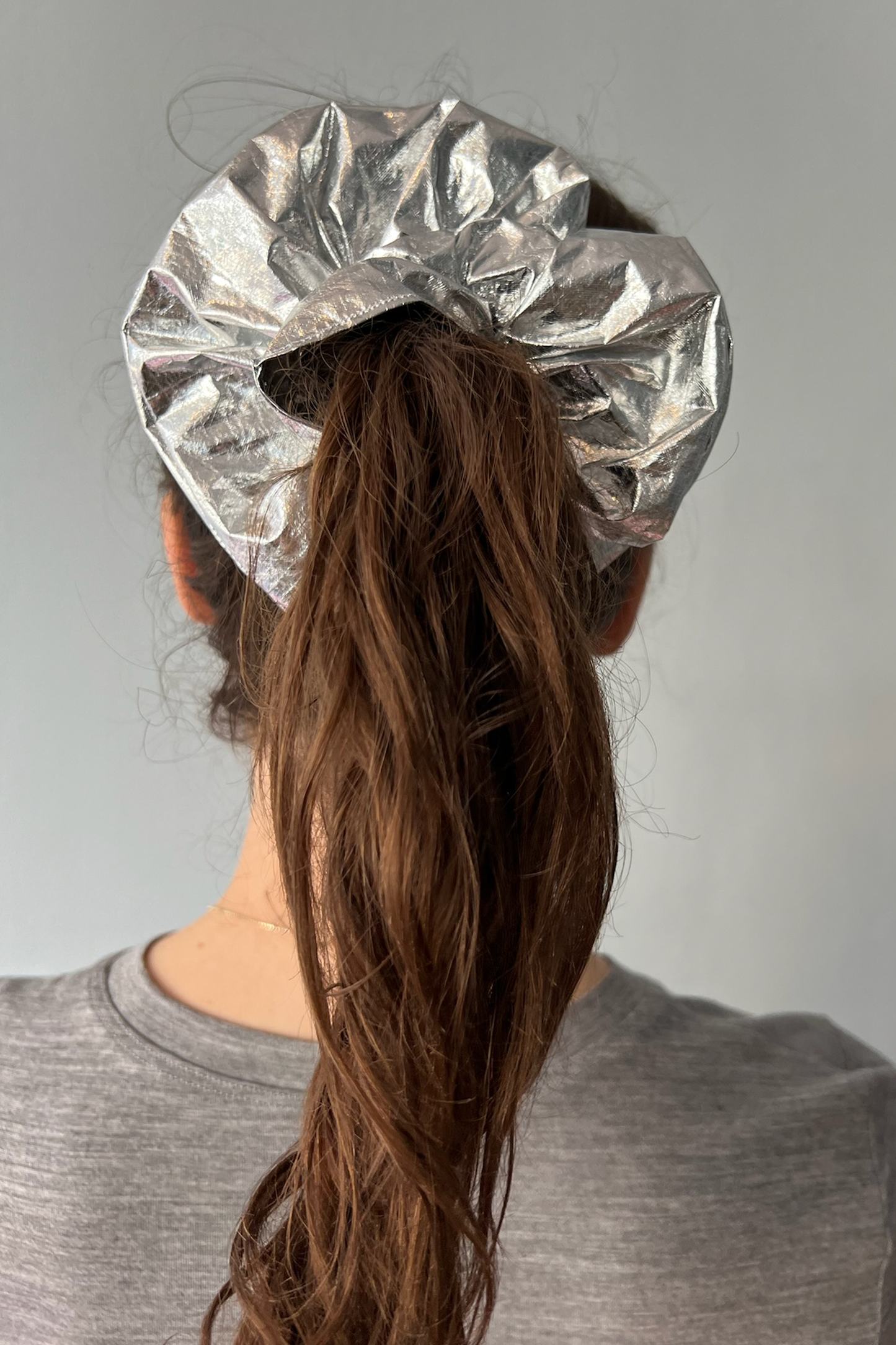 Metallic scrunchie