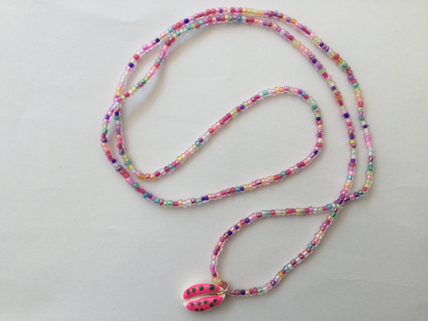 Pastel beads with shell