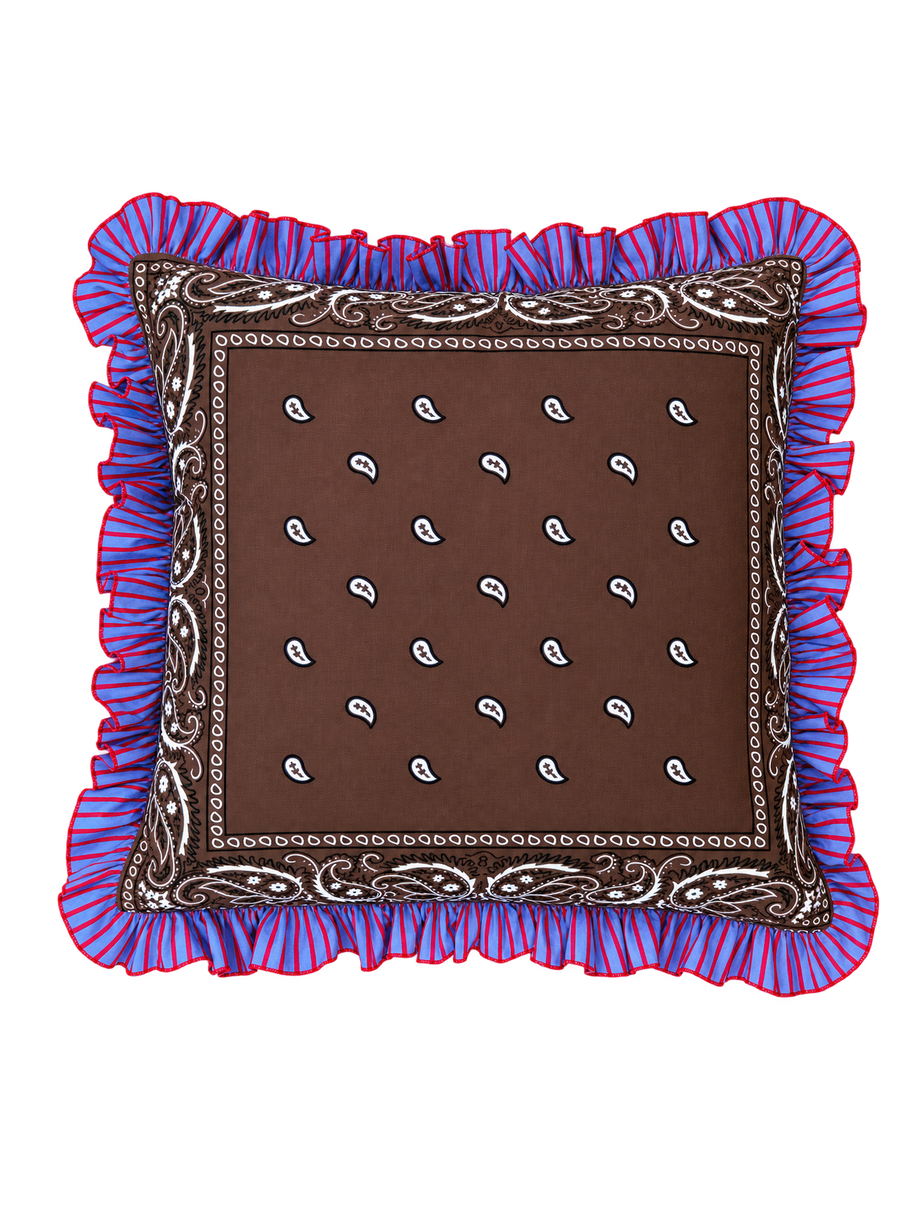 Bandana Cushion Brown
