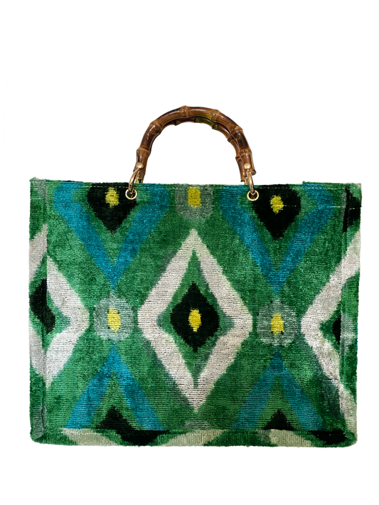 Tote Velvet Green