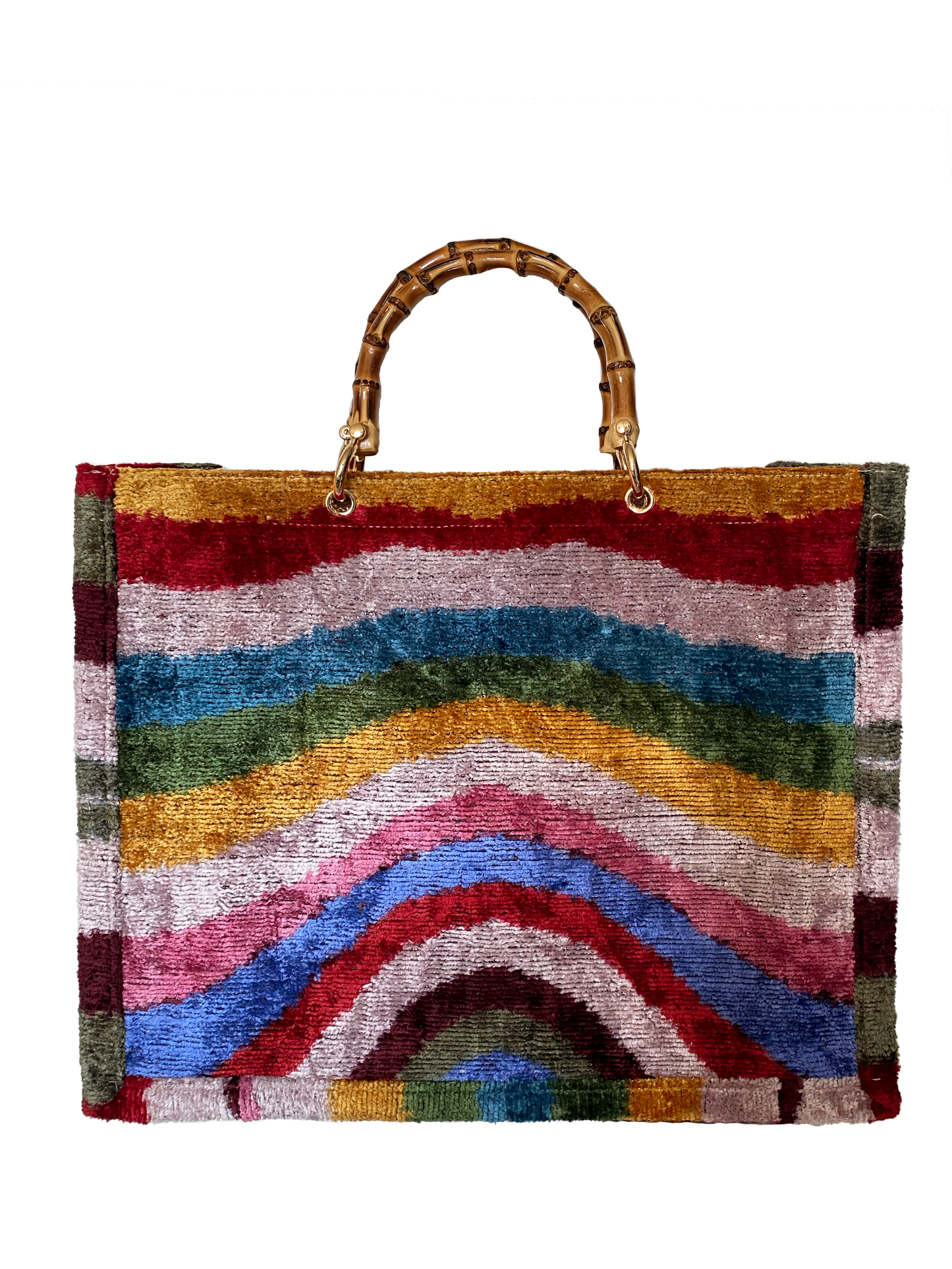 Tote Velvet Rainbow