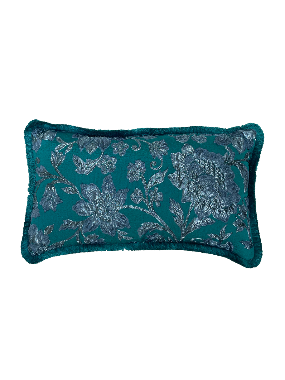 Cushion Turquoise Flower S