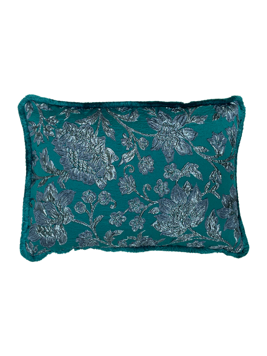 Cushion Turquoise Flower