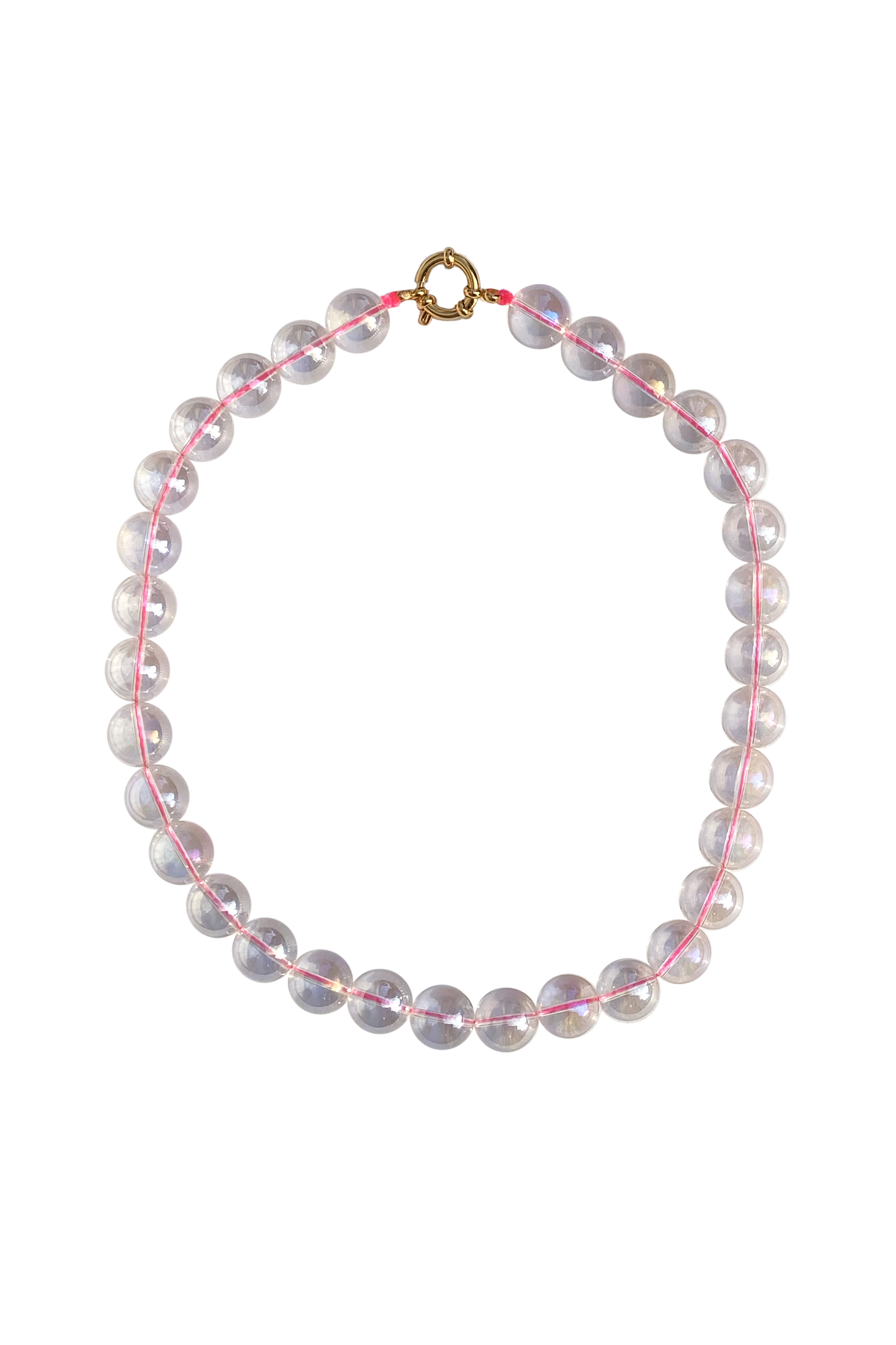 WW Crystal Pink Necklace loop