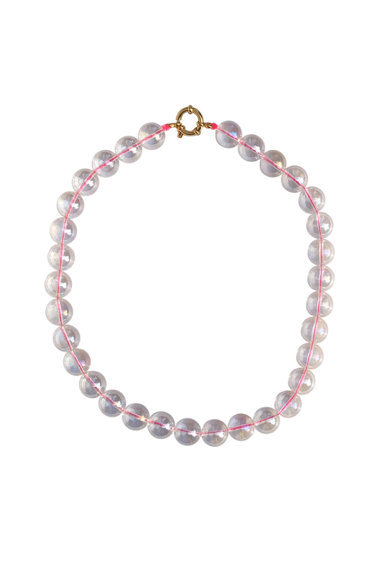 WW Crystal Pink Necklace loop