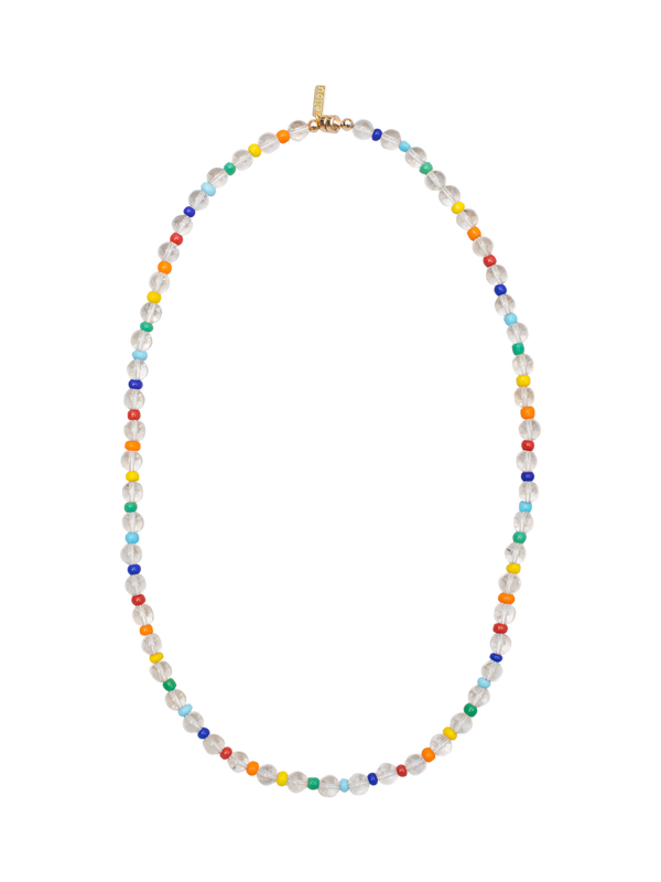 Eliou womens necklace multicolor glass beads lowell
