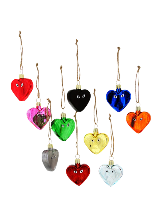 Ornament Heart with Eyes Multicolor