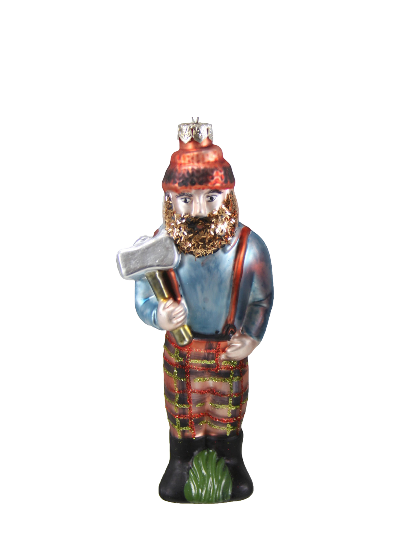 Lumberjack shaped Christmas tree ornament