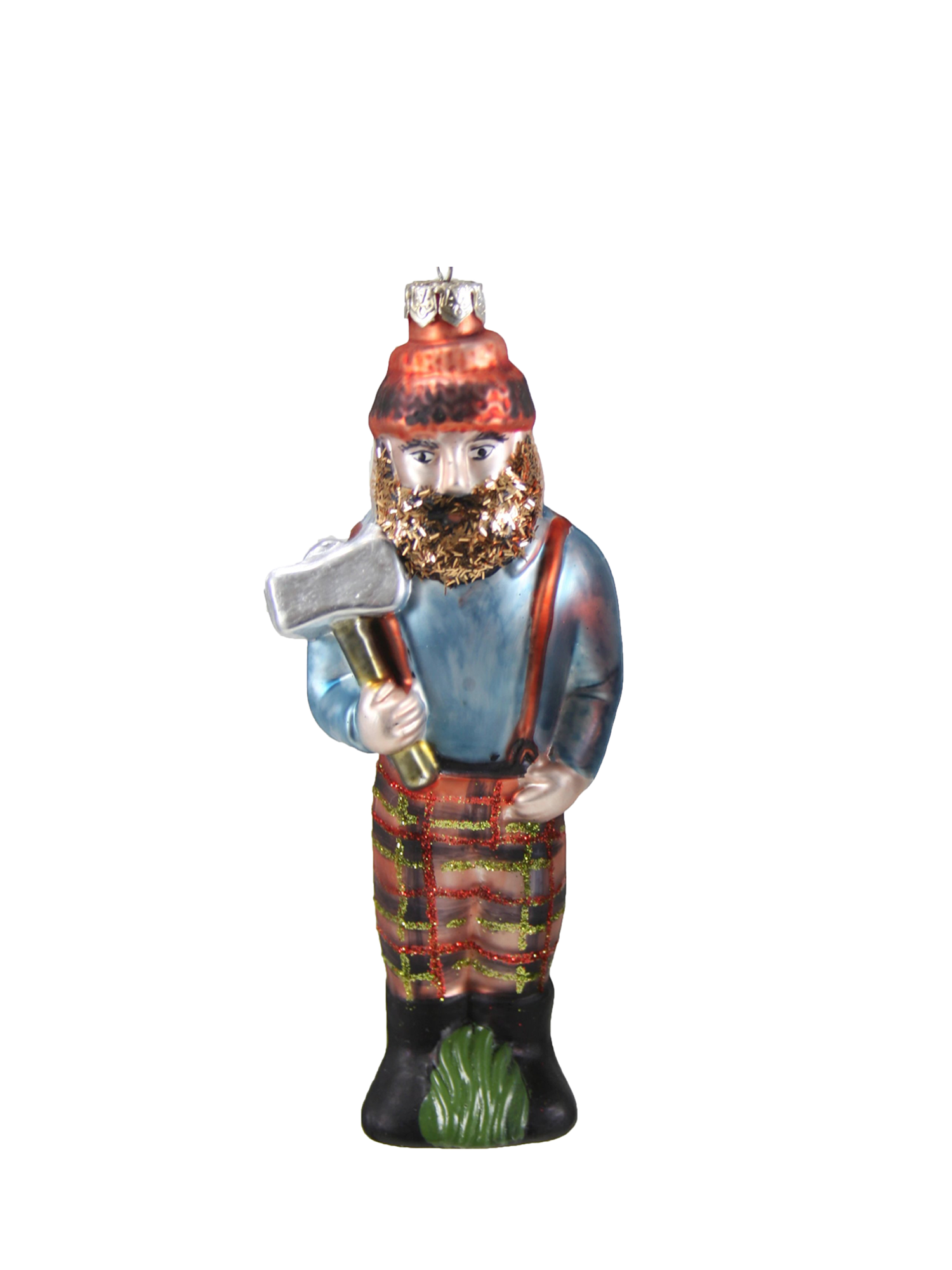 Lumberjack shaped Christmas tree ornament